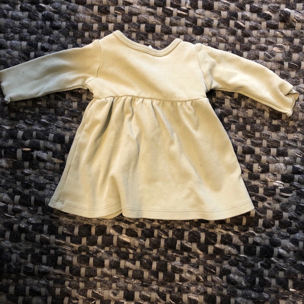 Quincy Mae sage green dress 0-3 months